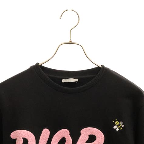 Dior 923J620W1242 x Kaws BEE logo embroidery crew neck.